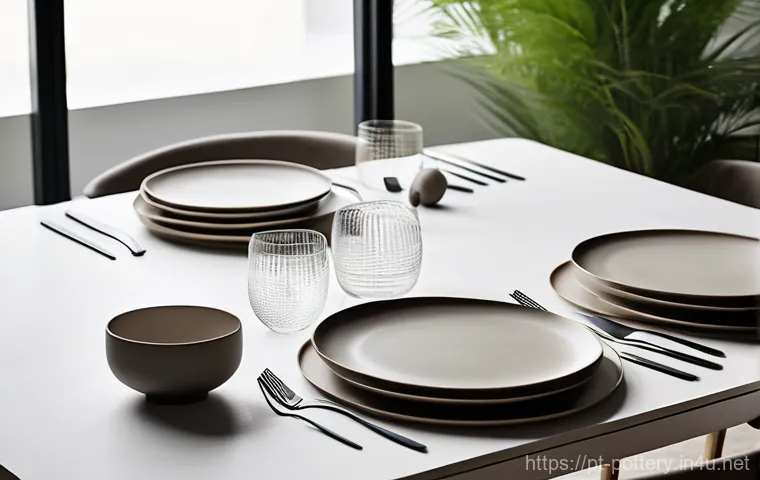 유명 도자기 브랜드 리뷰 - **Prompt:** A close-up, elegant shot of a collection of heirloom porcelain pieces arranged artfully ...